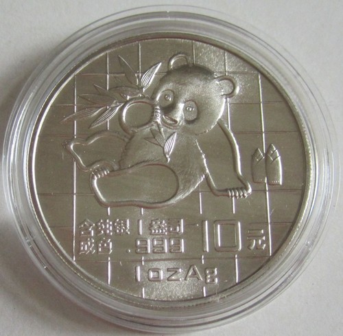China yuan 1989 panda - 10, oz