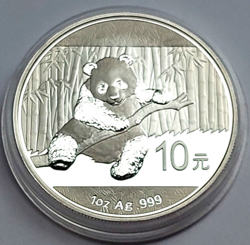 China yuan 2014 silber 999 - 10,