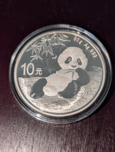 Silbermünze china panda - oz,