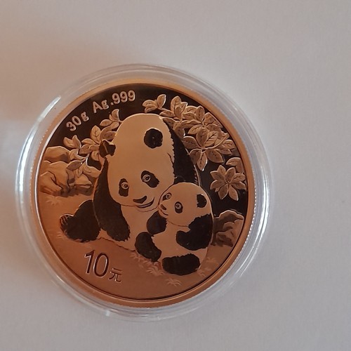 China panda silber mit - panda,1, silber,mit