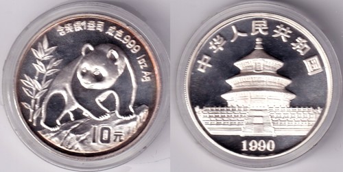 Silber panda china 1990 oz - silber,